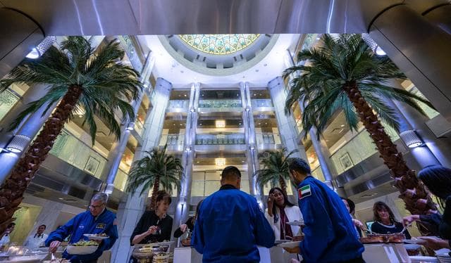 NASA image: Expedition 69 Crew Arrive at UAE Embassy for Iftar Dinner