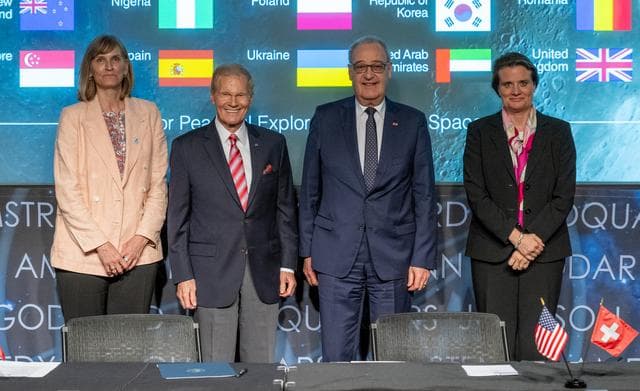 NASA image: Switzerland Artemis Accords Signing