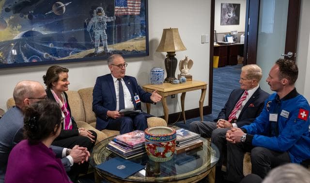 NASA image: Switzerland Artemis Accords Signing