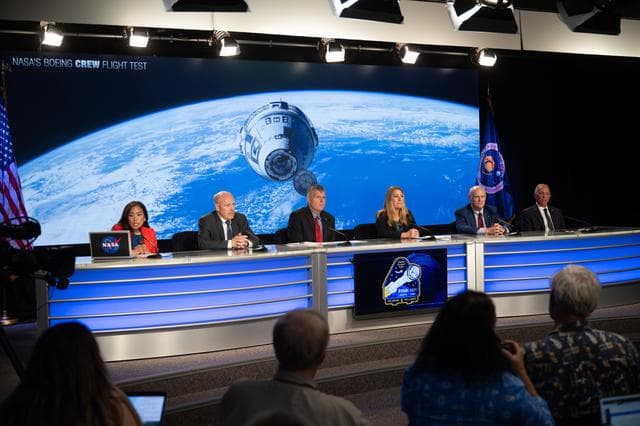 NASA image: NASA’s Boeing Crew Flight Test Press Conference