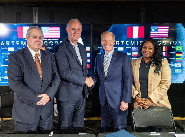 NASA image: Peru Artemis Accords Signing