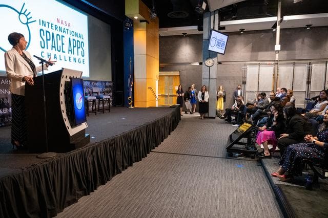 NASA image: NASA Space Apps Challenge Winners Gathering