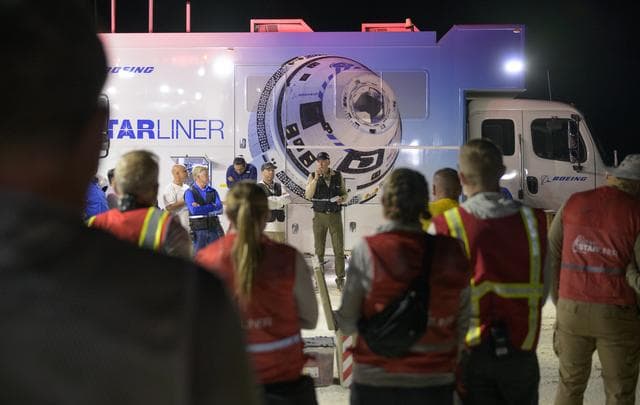 NASA image: Boeing  Crew Flight Test Landing Mission Dress Rehearsal