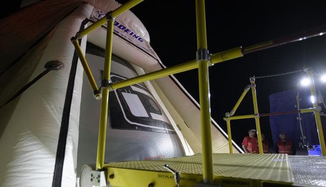 NASA image: Boeing  Crew Flight Test Landing Mission Dress Rehearsal