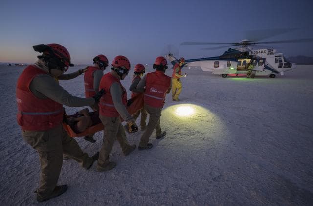 NASA image: Boeing  Crew Flight Test Landing Mission Dress Rehearsal