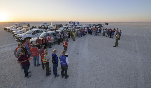 NASA image: Boeing  Crew Flight Test Landing Mission Dress Rehearsal