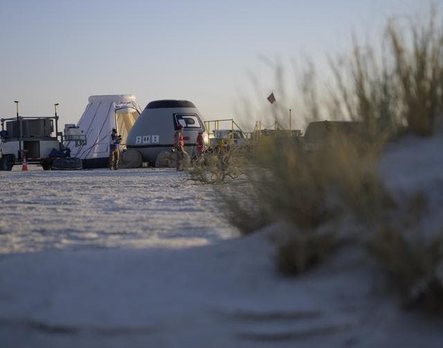 NASA image: Boeing  Crew Flight Test Landing Mission Dress Rehearsal
