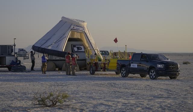 NASA image: Boeing  Crew Flight Test Landing Mission Dress Rehearsal