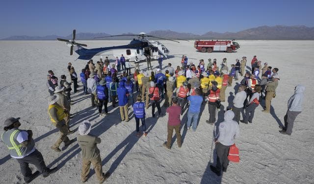NASA image: Boeing  Crew Flight Test Landing Mission Dress Rehearsal