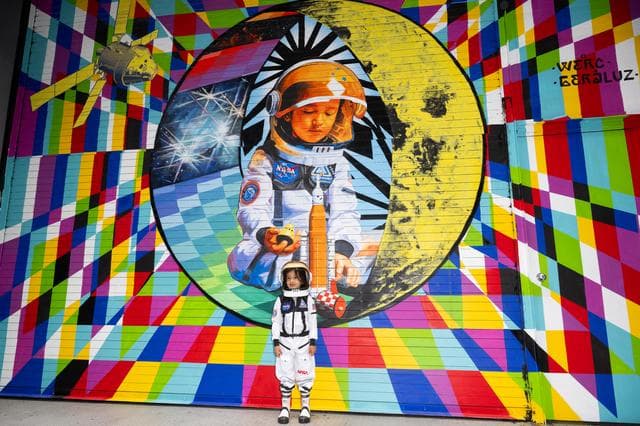NASA image: NASA Reestablishes Historical Art Program with Space-Themed Mura