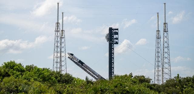NASA image: NASA’s SpaceX Crew-9 Falcon 9/Dragon Rollout at Space Launch C