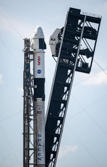 NASA image: NASA’s SpaceX Crew-9 Falcon 9/Dragon Rollout at Space Launch C