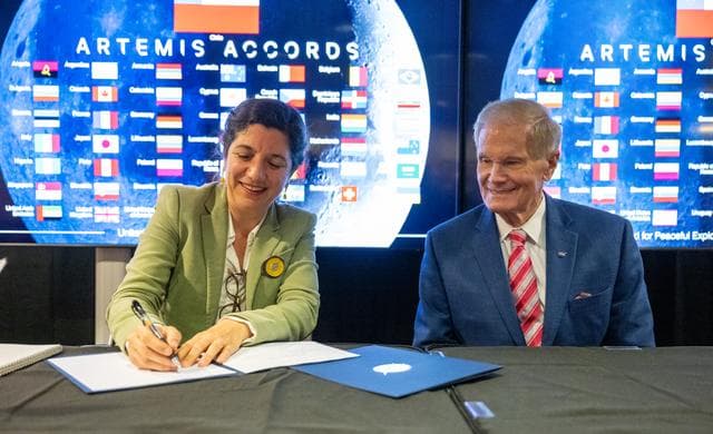 NASA image: Chile Artemis Accords Signing