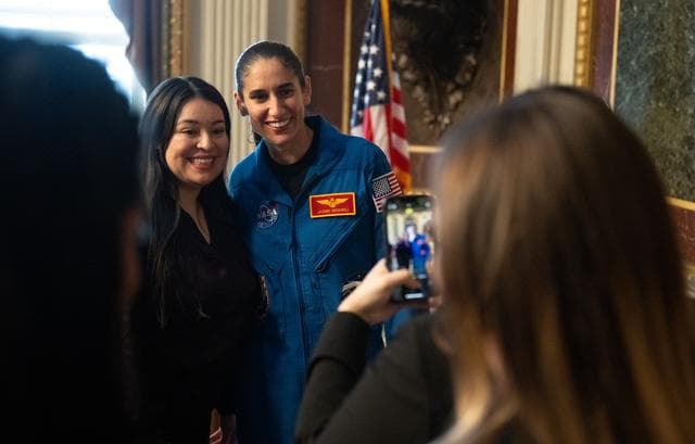 NASA image: Expediton 70 Postflight Fireside Chat at EEOB