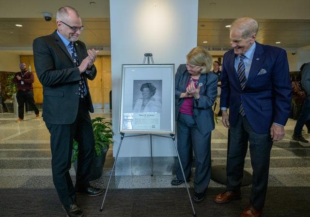 NASA image: Mary W. Jackson Portrait Unveiling
