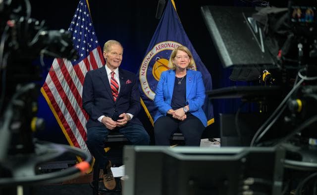 NASA image: NASA Administrator and Deputy Speak with ISS Crew