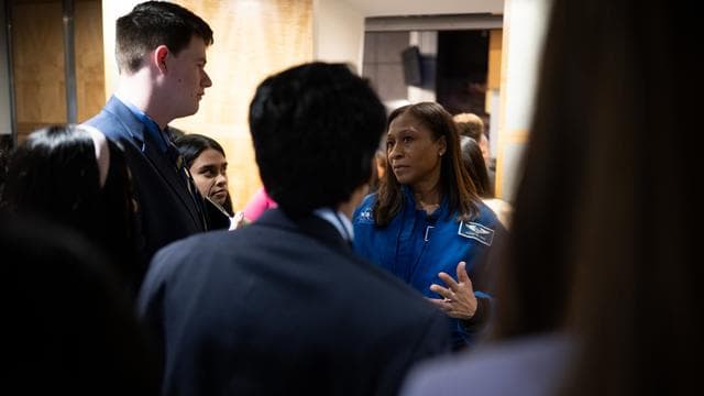 NASA image: Expedition 71 Astronauts Speak with U.S. Senate Youth Program