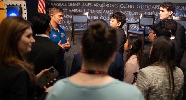 NASA image: Expedition 71 Astronauts Speak with U.S. Senate Youth Program