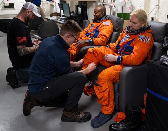 NASA image: NASA Artemis Undreway Recovery Test 12