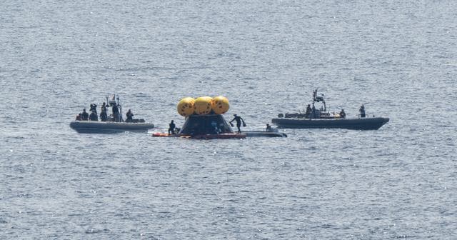 NASA image: NASA Artemis Undreway Recovery Test 12