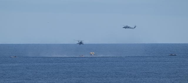 NASA Artemis Undreway Recovery Test 12