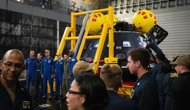 NASA image: NASA Artemis Undreway Recovery Test 12