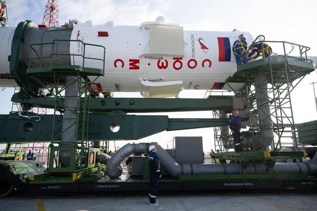 NASA image: Expedition 73 Soyuz Rollout