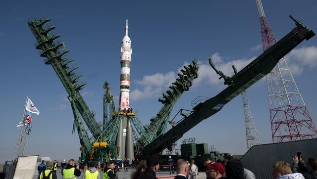 NASA image: Expedition 73 Soyuz Rollout