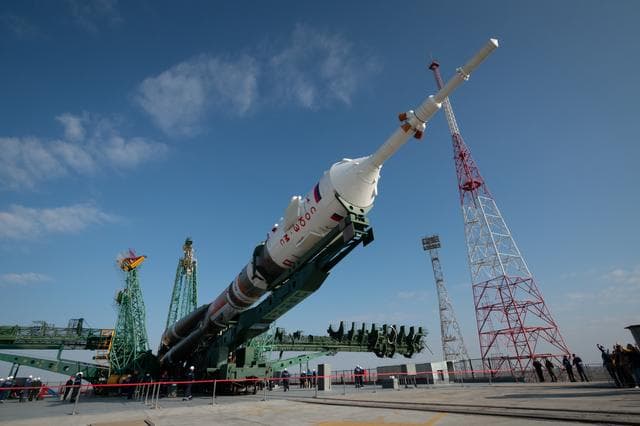NASA image: Expedition 73 Soyuz Rollout