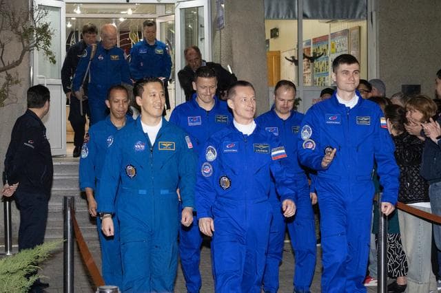 NASA image: Expedition 73 Cosmonaut Hotel Departure