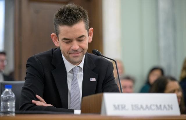 NASA image: Jared Isaacman Senate Confirmation Hearing