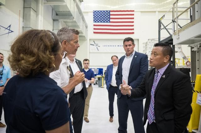 NASA image: Acting Administrator Sean Duffy Tours Orion Facility