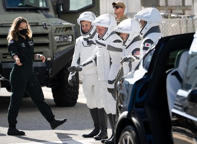 NASA image: NASA’s SpaceX Crew-11 Crew Walkout