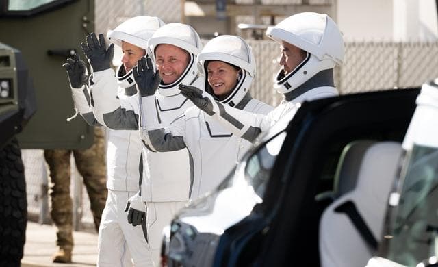 NASA image: NASA’s SpaceX Crew-11 Crew Walkout