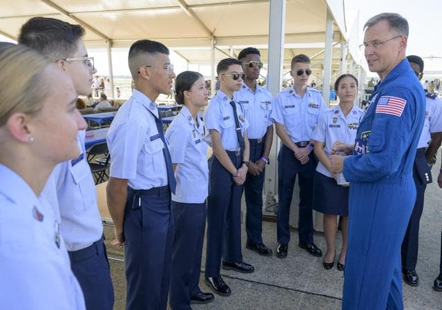 NASA image: Astronaut Nick Hague Attends Joint Base Andrews Air Show