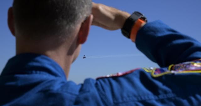 NASA image: Astronaut Nick Hague Attends Joint Base Andrews Air Show