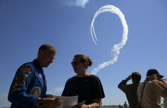 NASA image: Astronaut Nick Hague Attends Joint Base Andrews Air Show