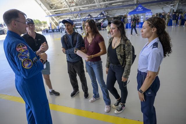 NASA image: Astronaut Nick Hague Attends Joint Base Andrews Air Show