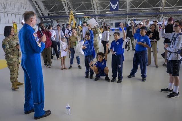 NASA image: Astronaut Nick Hague Attends Joint Base Andrews Air Show