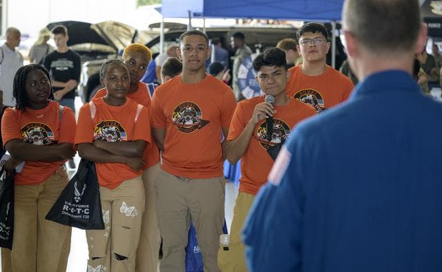 NASA image: Astronaut Nick Hague Attends Joint Base Andrews Air Show