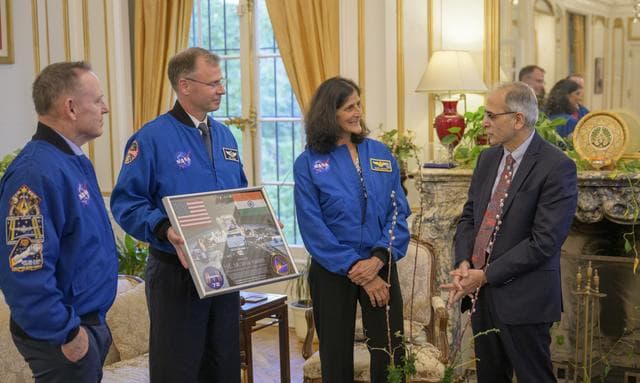 NASA image: Expedition 72 Crew attend event at Indian Ambassadors’ Residen