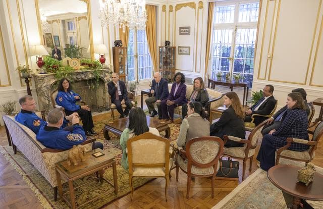 NASA image: Expedition 72 Crew attend event at Indian Ambassadors’ Residen