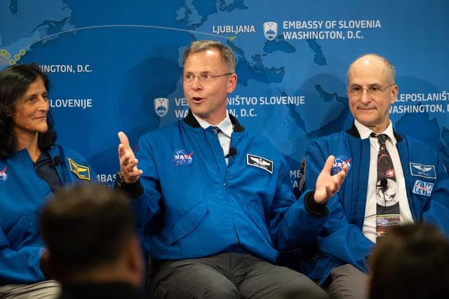 NASA image: Expedition 72 Astronauts at the Embassy of Slovenia