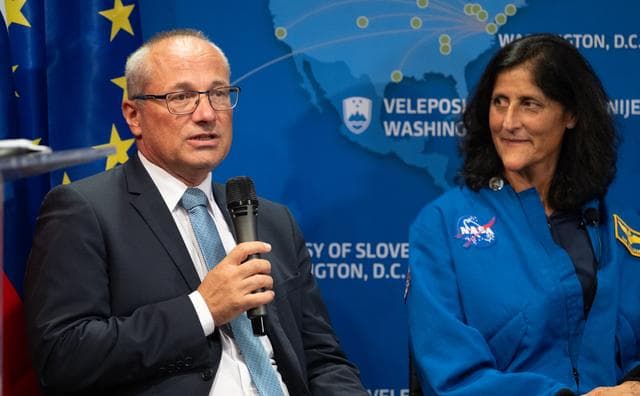 NASA image: Expedition 72 Astronauts at the Embassy of Slovenia