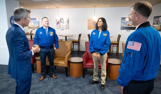 NASA image: Expedition 72 NASA Astronauts with Agency Leadership