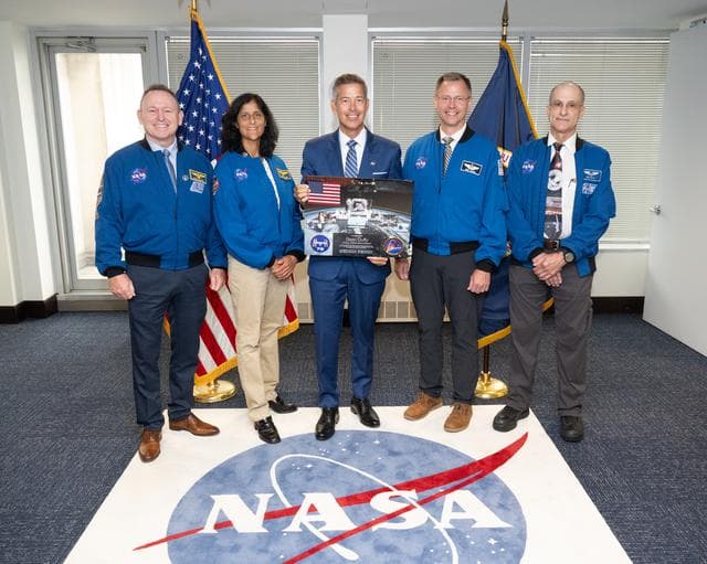 NASA image: Expedition 72 NASA Astronauts with Agency Leadership