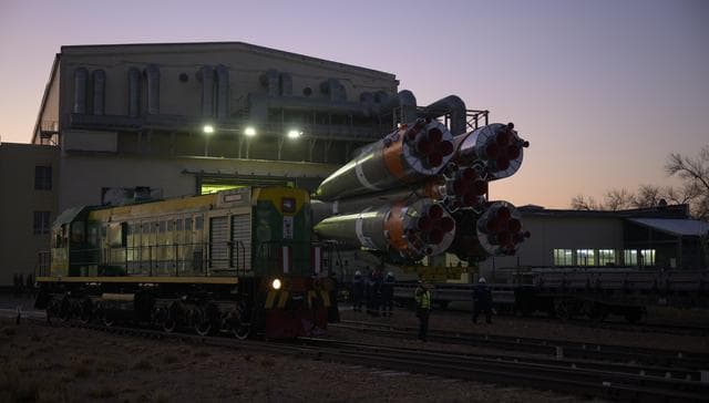 NASA image: Expedition 74 Soyuz Rollout