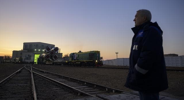 NASA image: Expedition 74 Soyuz Rollout