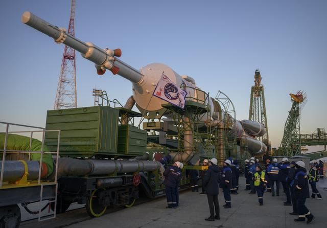 NASA image: Expedition 74 Soyuz Rollout