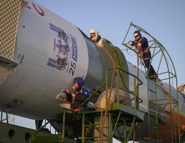 NASA image: Expedition 74 Soyuz Rollout